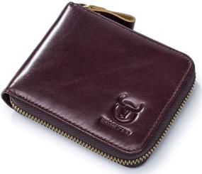 img 3 attached to 👝 Genuine Leather Zipper Blocking Men's Wallets - Enhance Your Style with Premium Accessories in Wallets, Card Cases & Money Organizers