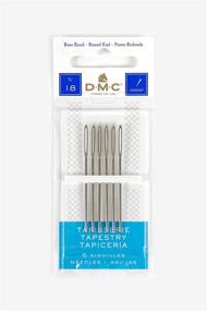 img 1 attached to DMC 1767-18 Tapestry Hand Needles, 6-pack, Size 18: Premium Craft Needles for Superior Stitching