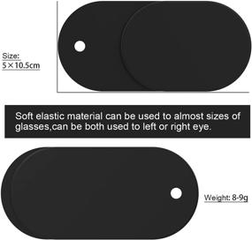 img 2 attached to Engwai Eye Patch: 2-Pack Black Glasses Cover for Adults & Kids - Effective Eye Patch Solution