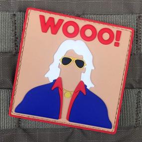 img 3 attached to Violent Little Machine Shop - Nature 🤼 Boy Ric Flair PVC Morale Patch: WOOO! WWE Tribute