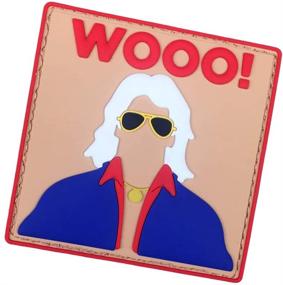 img 4 attached to Violent Little Machine Shop - Nature 🤼 Boy Ric Flair PVC Morale Patch: WOOO! WWE Tribute