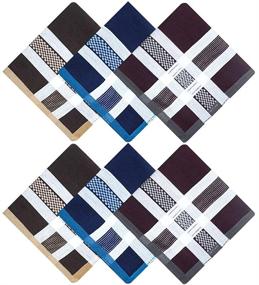 img 3 attached to 🧣 Assorted Color Men's Cotton Handkerchiefs - Zenssia Men's Accessories in Handkerchiefs