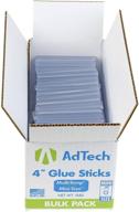 adtech 220-345-5 hot glue sticks 4 inch mini size - 5 lb net weight: versatile & high-quality craft adhesive logo