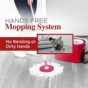 img 2 attached to 🧹 Fuller Brush Spin Mop Bucket System - Quick Wring, 360° Spin - Streak-Free Floor Cleaning - 2 Microfiber Mop Heads – Plus Fuller’s Double Strength Oil Soap