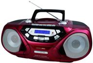 📻 hannlomax hx-313cd portable cd/mp3 player with cassette recorder, am/fm radio, usb port for mp3 playback, remote control, aux-in, lcd display, ac/dc power source, high power output - red logo