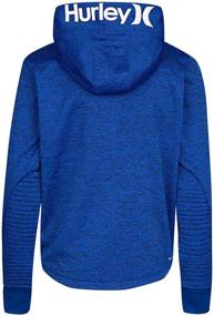 img 1 attached to 👦 Cobalt Heather Boys' Stylish Hoodie - Hurley Little Hoodie