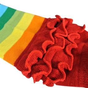 img 1 attached to 🌈 Red Wrapables Rainbow Ruffle Toddler Leggings - 105cm