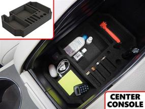 img 3 attached to 🚗 Black Anti-Rattle Center Console Organizer for Toyota Highlander 2014-2019 by Red Hound Auto