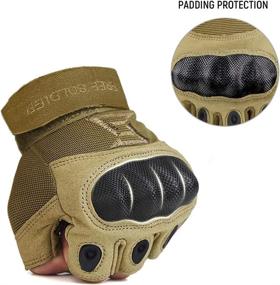 img 1 attached to 🧤 Ultimate Protective Gear: FREE SOLDIER Outdoor Safety Heavy Duty Work Gardening Cycling Gloves