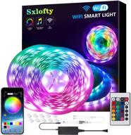 🔌 sxlofty smart wifi app control led strip lights - 32.8ft: compatible with alexa and google assistant логотип