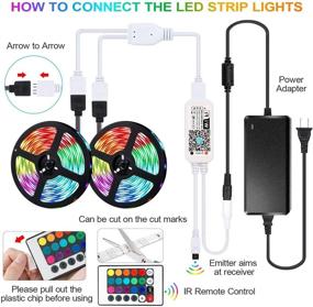 img 3 attached to 🔌 Sxlofty Smart WiFi App Control LED Strip Lights - 32.8ft: Compatible with Alexa and Google Assistant