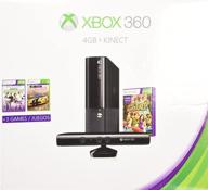 optimized xbox 360 4gb kinect holiday bundle including 3 popular games: forza horizon, kinect sports, and kinect adventures logo
