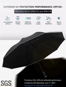 img 3 attached to ☂️ XIXVON Reflective Windproof Umbrella with Enhanced Protection