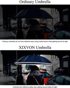 img 1 attached to ☂️ XIXVON Reflective Windproof Umbrella with Enhanced Protection
