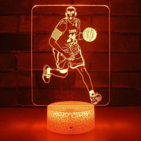 img 3 attached to 🏀 HYODREAM Kobe Bryant Night Light Basketball Gift: Unique LED Decor Lamp for adults and kids, perfect as a Birthday or Holiday present
