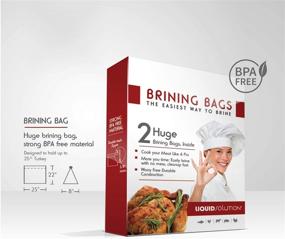img 3 attached to 🦃 Enhanced Turkey Brining Bags - BPA-Free - Enhanced Durability - Reinforced Seams - Convenient Gusseted Bottom - Double Track Zippers - Extra Large Size - Set of 2, 21.5 x 25.5 in Each
