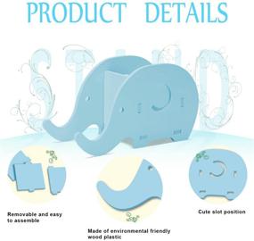 img 1 attached to 🐘 COOLOO Desk Supplies Organizer: Cute Elephant Pen Pot Pencil Holder with Cell Phone Stand, Tablet Desk Bracket Compatible with iPad, iPhone, Smartphone - Office Desk Tidy Stationery Organizer Box