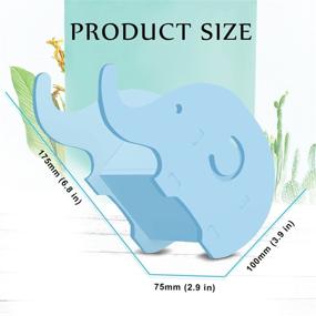 img 2 attached to 🐘 COOLOO Desk Supplies Organizer: Cute Elephant Pen Pot Pencil Holder with Cell Phone Stand, Tablet Desk Bracket Compatible with iPad, iPhone, Smartphone - Office Desk Tidy Stationery Organizer Box