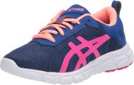 👟 asics kids gel quantum running shoes: stylish girls' athletic footwear logo