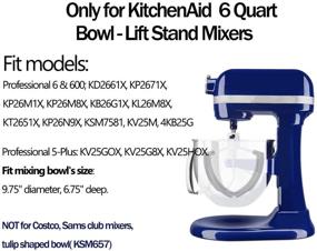 img 1 attached to 🥣 KitchenAid Bowl-Lift Stand Mixer 6QT Flex Edge Beater with Silicone Bowl Scraper - 6 Quart Flat Paddle