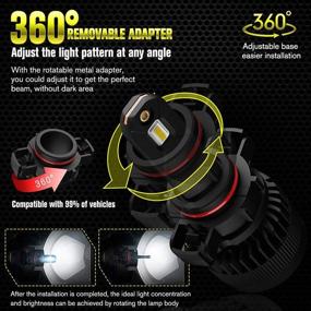 img 3 attached to 🔦 5201/5202 LED Fog Light Bulbs - Ultra Bright 12000Lumens, 6500K Cold White, PS19W/PS24W/12085 DRL Replacement for Cars, Trucks (Pack of 2) by Easy Eagle