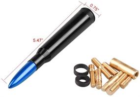 img 3 attached to Samman Blue Bullet Antenna Replacement Car Antenna Short Radio Antenna Compatible With Ford F150 F250 F350 Super Duty Raptor Dodge RAM 1500 2500 3500 …