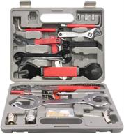 🔧 high-quality 44pcs bike tool kit for professional bicycle repair and maintenance - includes neat grey storage case - ideal for mountain bikes and road bikes logo