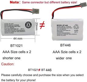 img 1 attached to 🔋 GEILIENERGY BT446 BT-446 Phone Battery – Compatible with Uniden BBTY0503001 BT-1004 BT-1005 GE-TL26402 BT-504 CPH-488B – Long-lasting 3.6V 800mAh (3 Pack)