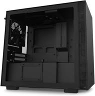 🖥️ nzxt h210 - корпус mini-itx pc для игровых компьютеров - порт usb type-c и закаленное стекло - проводка и готовность к водяному охлаждению - крепление для радиатора - стальная конструкция - черный. логотип