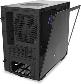 img 1 attached to 🖥️ NZXT H210 - Mini-ITX PC Gaming Case - USB Type-C Port and Tempered Glass - Cable Management & Water-Cooling Ready - Radiator Bracket - Steel Construction - Black