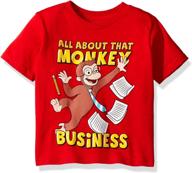 🐵 curious george toddler monkey business short sleeve t-shirt for boys logo