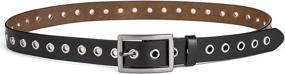 img 1 attached to 👗 Women's Leather Waist Belt with Buckle - Stylish Accessory for Girls