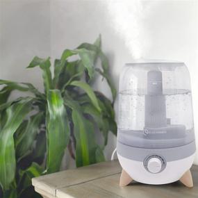 img 3 attached to 🌬️ Elechomes US3501 Humidifier: Top Fill 1 Gallon Cool Mist for Bedroom, Large Room & Baby Nursery – Whisper-Quiet, 360° Rotation Nozzle, Auto Shut Off, 4L Capacity