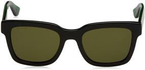 img 3 attached to Gucci Fashion Sunglasses Black Green: A Stylish Blend of Elegance and Sophistication