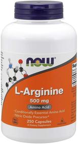 img 1 attached to 💪 Now Foods L-Arginine 500mg - 750 ct Total (3 Pack) - Enhanced Nitric Oxide Production and Cardiovascular Support