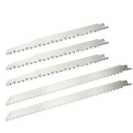 🔪 5-pack stainless steel reciprocating saw blades by zuzzee - ideal for frozen meat, bone, and food cutting - big teeth sawsall saw blades, perfect for beef, turkey, and wood pruning логотип