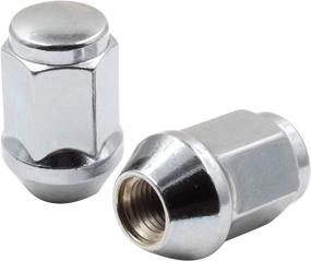 img 1 attached to 🔩 Premium Set of 20 Chrome Lug Nuts - 12x1.5, Closed End Acorn Style, Long Cone Seat, 19mm Hex (M12x1.5, Chrome)