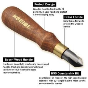 img 2 attached to 🔧 Enhance Woodworking Precision with the KSEIBI Precision Countersink Debarring Beech Wood Tool