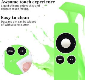 img 3 attached to 📺 Green Glow in The Dark Silicone Protective Case Cover for Apple TV 2 3 Remote Controller - Lightweight [Anti-Lost] Anti-Slip Skin Protector Sleeve