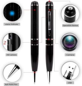 img 1 attached to 🕵️ Stealthy Surveillance: LTMADE 1296P 32G Spy Camera Pen with Real 2K Resolution & Low-Light Illumination