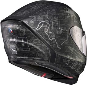 img 3 attached to EXO-R420 Full Face Helmet Lone Star (Black/Silver