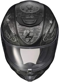 img 1 attached to EXO-R420 Full Face Helmet Lone Star (Black/Silver