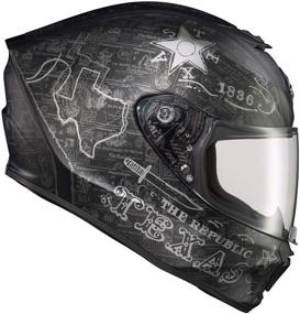 img 2 attached to EXO-R420 Full Face Helmet Lone Star (Black/Silver