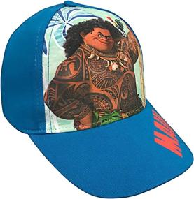 img 1 attached to Adorable Disney Moana Maui and Heihei Girls Baseball Cap - Perfect for Toddler/Little Kids in Blue!