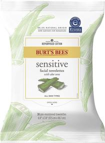 img 4 attached to 🌿 Burt's Bees Facial Cleansing Towelette Wipes for Sensitive Skin: Gentle Cotton Extract, 30 Count (Package May Vary)