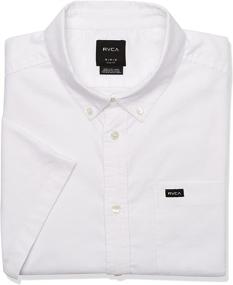 img 3 attached to 👔 RVCA Stretch Sleeve Button-Up Shirt for Men's Clothing