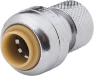 sharkbite u3523lfa stop valve connector: compression push-to-connect fitting for pex, copper, cpvc - 1/4 inch (3/8 inch od) x 3/8 inch logo