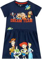 🎀 adorable disney girls' toy story dress: perfect for little fans! logo