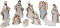 🎄 crackled stoneware nativity set - creative co-op, 10 piece collection logo