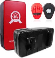 cyfie boxing kick pads: target kick pad for mma, martial arts, and kickboxing training - hand pads, thai pads, karate kick pads - perfect for men and women at the gym! logo